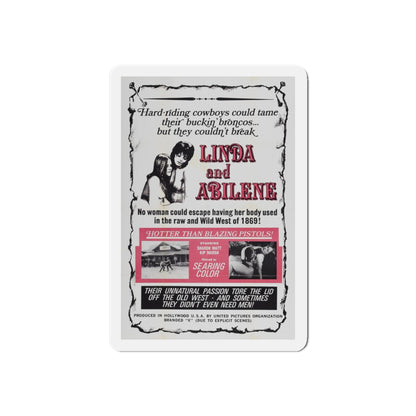 LINDA AND ABILENE 1969 Movie Poster - Refrigerator Magnet-4" x 4"-The Sticker Space