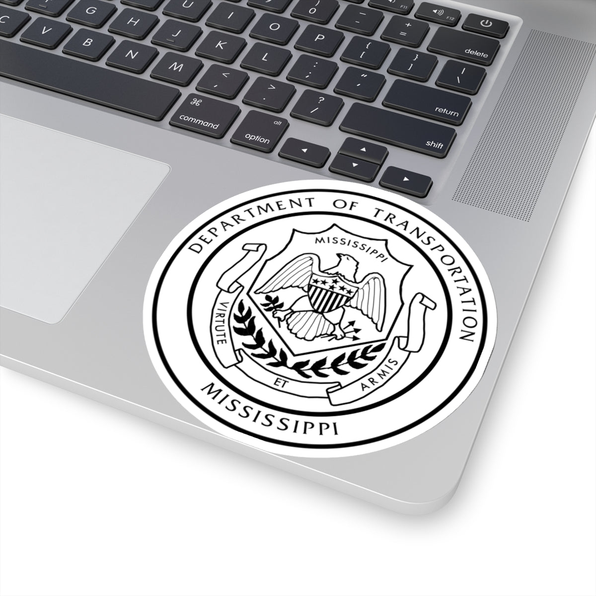 Seal of the Mississippi Department of Transportation - STICKER Vinyl Kiss-Cut Decal