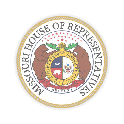 Seal of the Missouri House of Representatives - STICKER Vinyl Kiss-Cut Decal