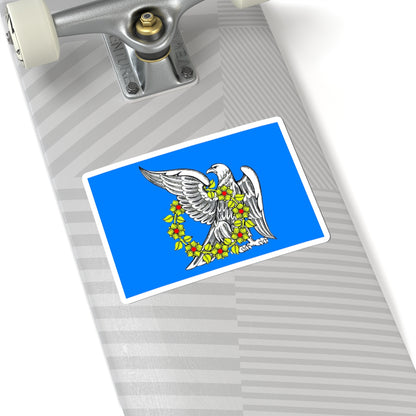 Flag Rakhya Leningrad oblast (Russia) STICKER Vinyl Kiss-Cut Decal