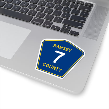 Ramsey County 7 MN (Minnesota) (Road Sign) STICKER Vinyl Kiss-Cut Decal
