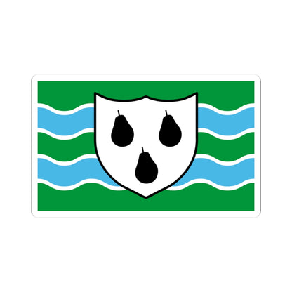 Worcestershire flag (England) STICKER Vinyl Kiss-Cut Decal