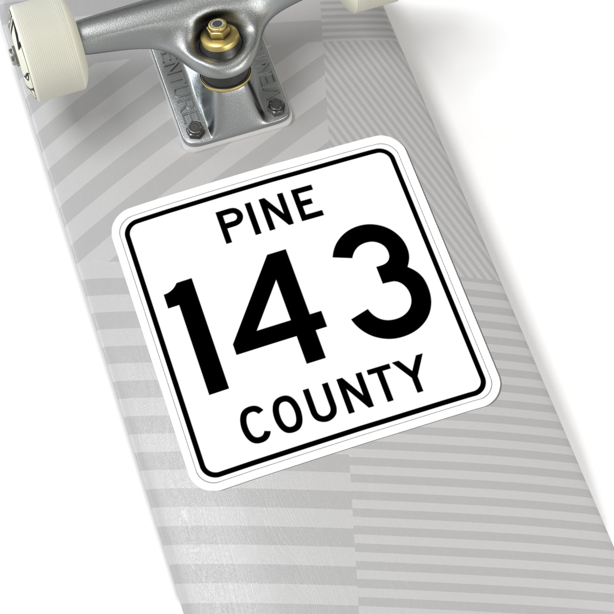 Pine County Route 143 MN (Minnesota) (Road Sign) STICKER Vinyl Kiss-Cut Decal