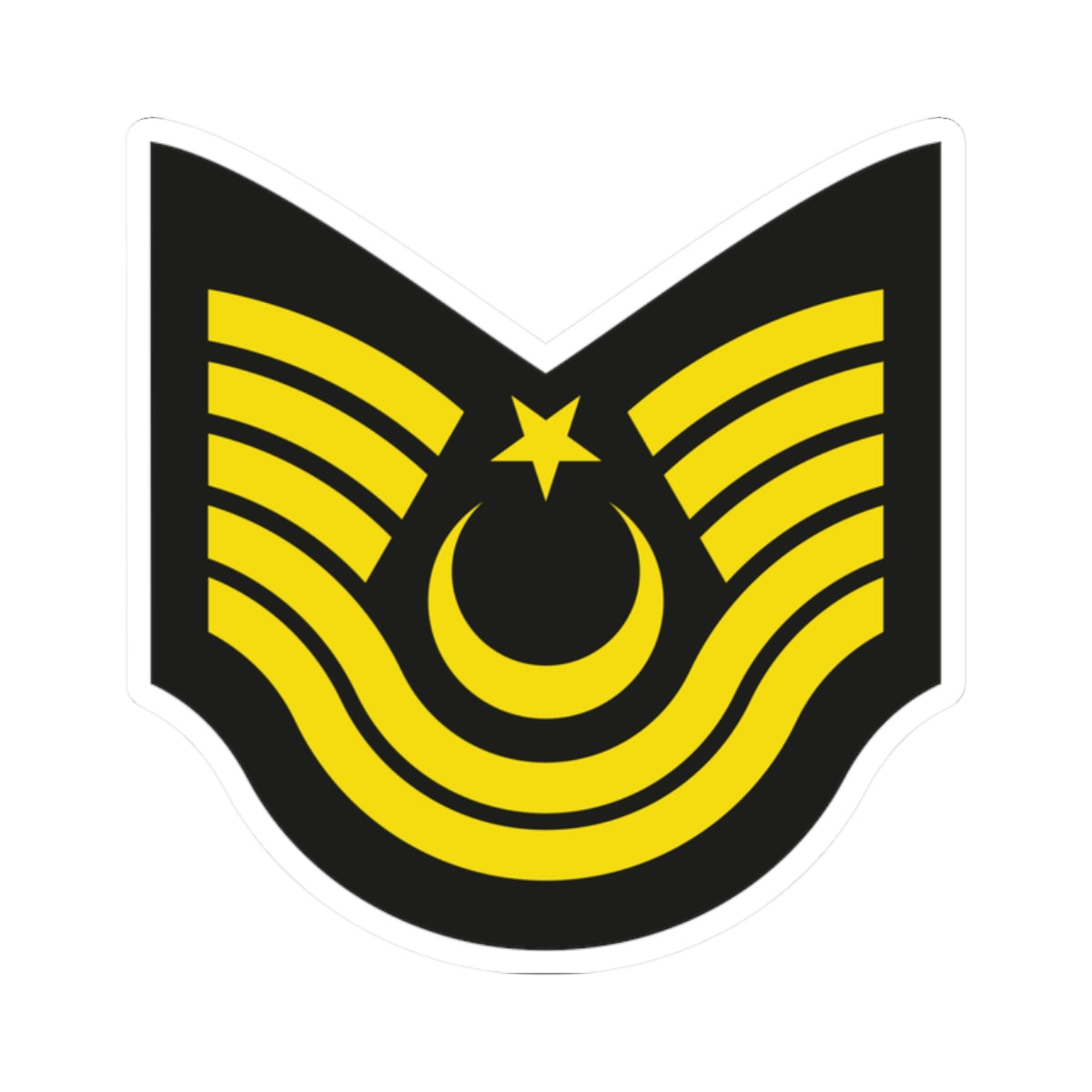 Army TUR OR 07 (Turkey) (Military Rank) STICKER Vinyl Kiss-Cut Decal
