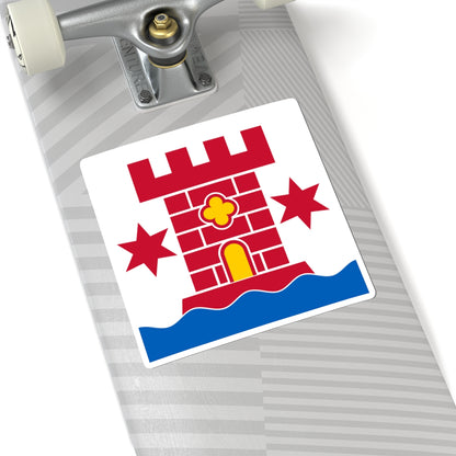 Flag of Kalmar (Sweden) STICKER Vinyl Kiss-Cut Decal