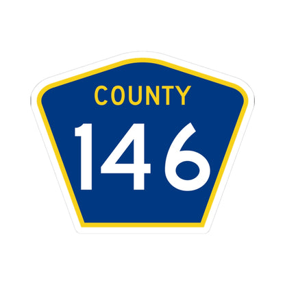 County 146 MN (Minnesota) (Road Sign) STICKER Vinyl Kiss-Cut Decal
