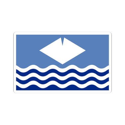 Flag of the Isle of Wight (England) STICKER Vinyl Kiss-Cut Decal