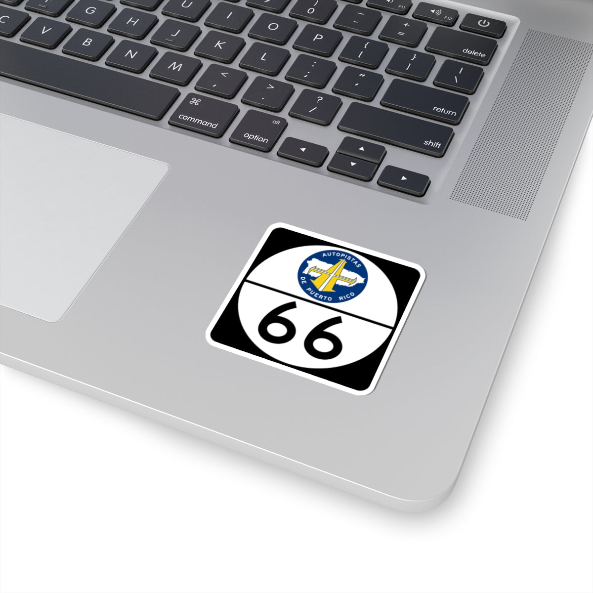 PR old toll road 66 (Puerto Rico) (Road Sign) STICKER Vinyl Kiss-Cut Decal