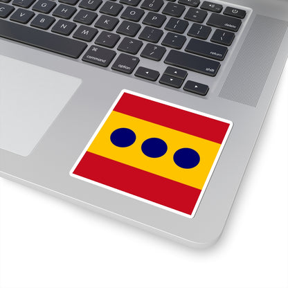 Flag of Admiral Spain (Spain) STICKER Vinyl Kiss-Cut Decal