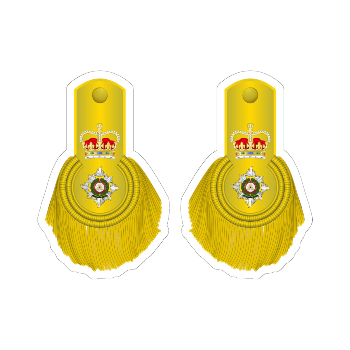 British Army Col1810 1855 (United Kingdom) (Military Rank) STICKER Vinyl Kiss-Cut Decal