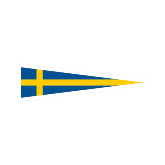 Naval Rank Flag of Sweden - Divisionschef (Sweden) STICKER Vinyl Kiss-Cut Decal