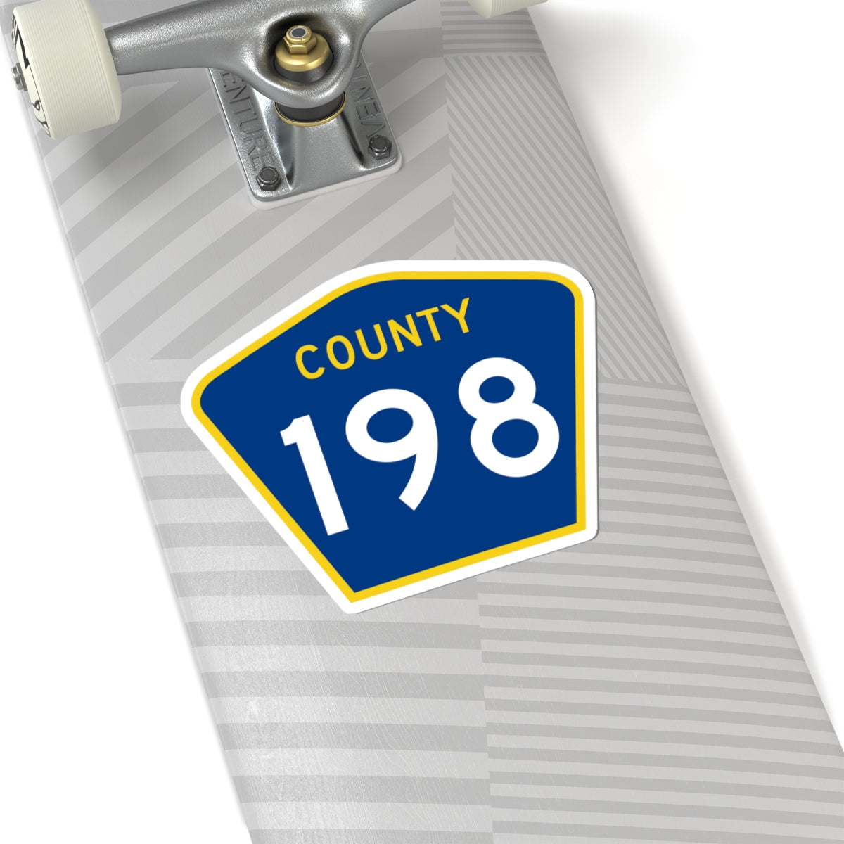 County 198 MN (Minnesota) (Road Sign) STICKER Vinyl Kiss-Cut Decal