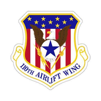 110th Airlift Wing (U.S. Air Force) STICKER Vinyl Kiss-Cut Decal-3 Inch-White-The Sticker Space