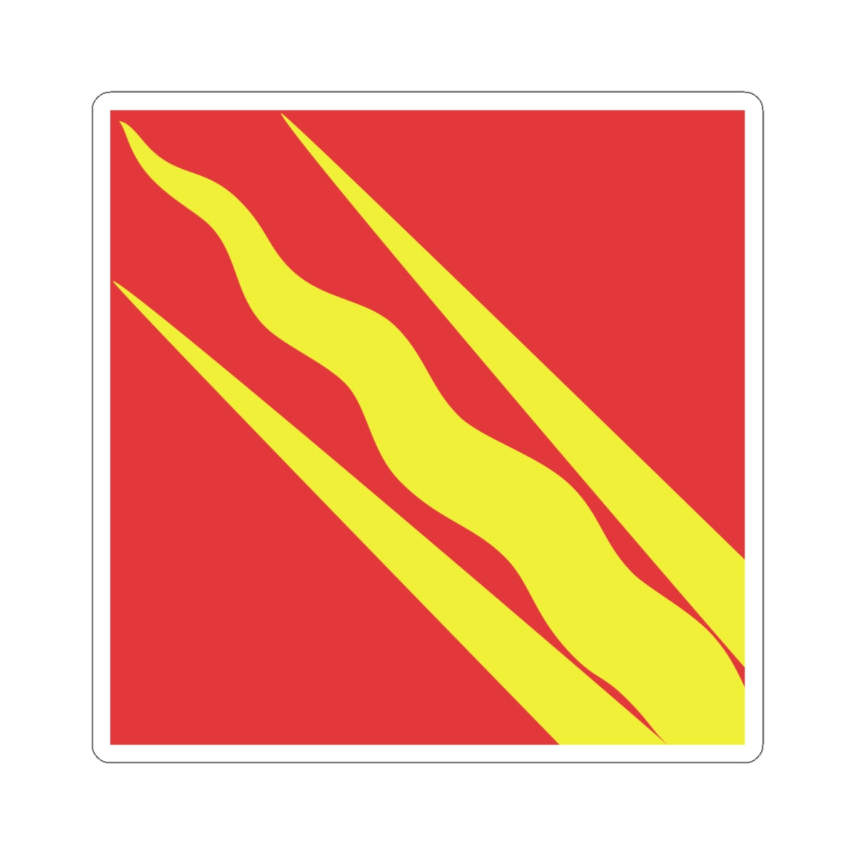 Flag of Østfold (Norway) STICKER Vinyl Kiss-Cut Decal
