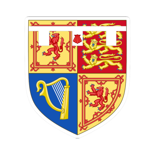 Arms of Prince William as Earl of Strathearn 2011-2022 (United Kingdom) (Coat of Arms) STICKER Vinyl Kiss-Cut Decal