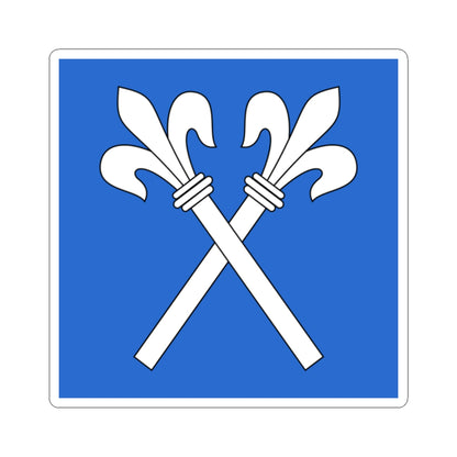 CHE Fluntern ZH Flag (Switzerland) STICKER Vinyl Kiss-Cut Decal