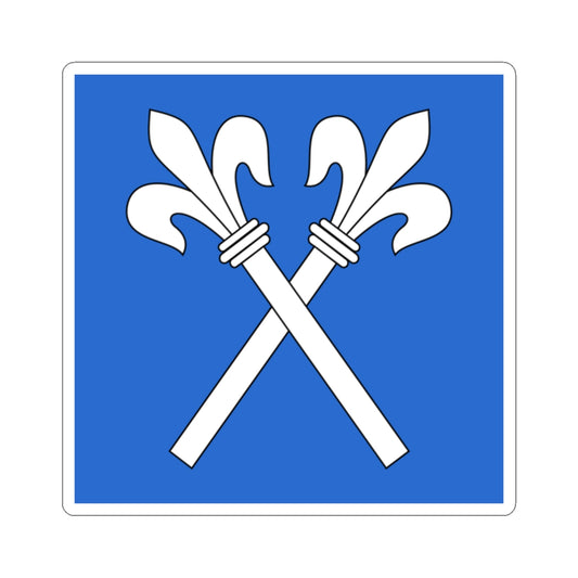 CHE Fluntern ZH Flag (Switzerland) STICKER Vinyl Kiss-Cut Decal