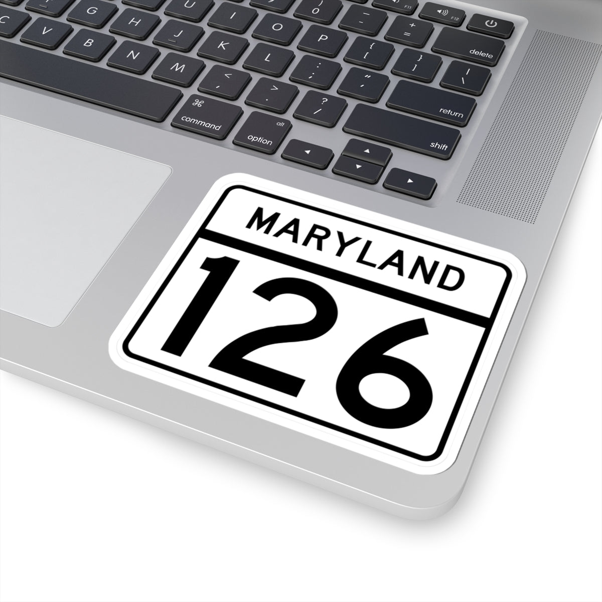 MD Route 126 (Maryland) (Road Sign) STICKER Vinyl Kiss-Cut Decal
