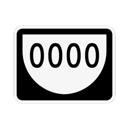PR urban primary 0000 (Puerto Rico) (Road Sign) STICKER Vinyl Kiss-Cut Decal