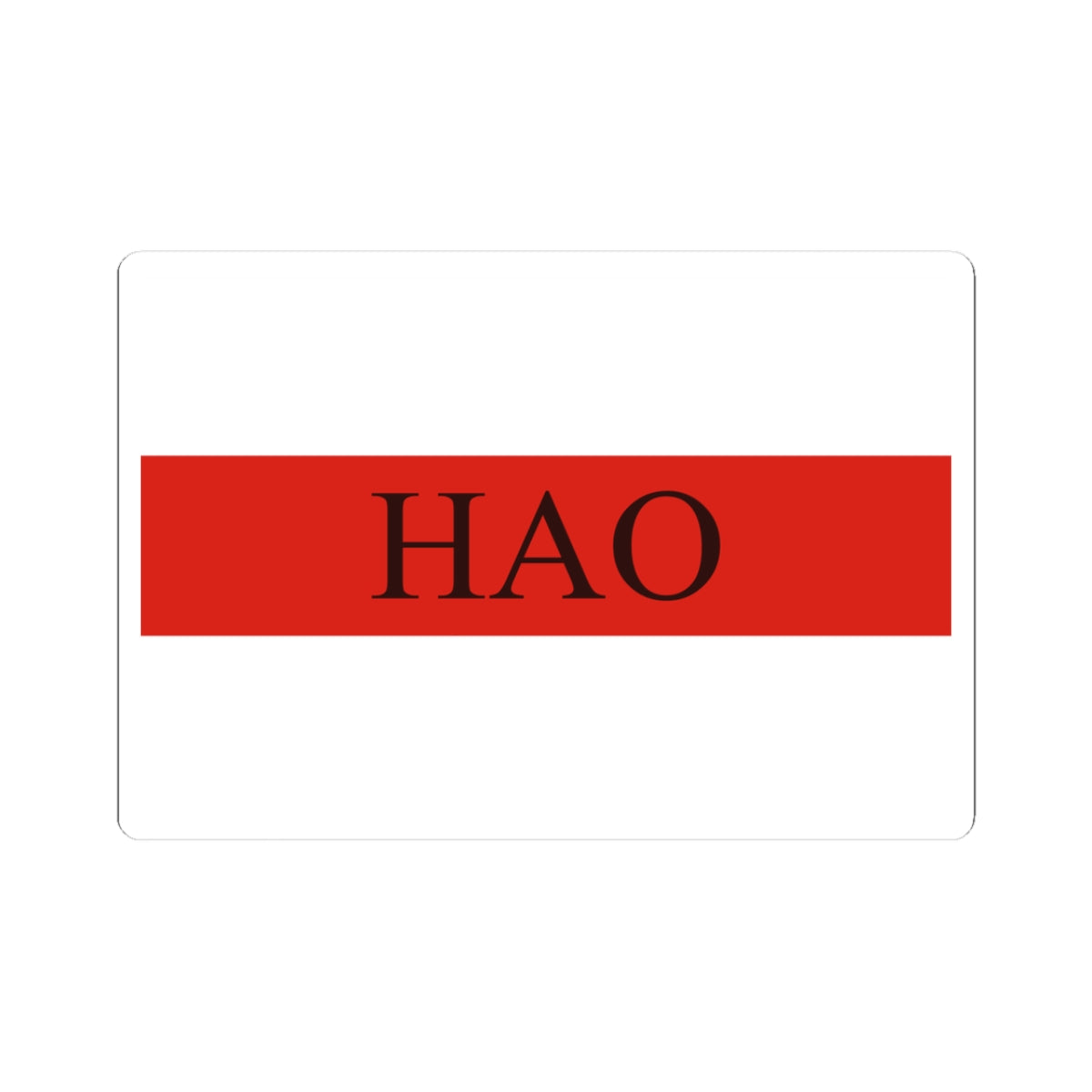 Flag of Hao (France) STICKER Vinyl Kiss-Cut Decal