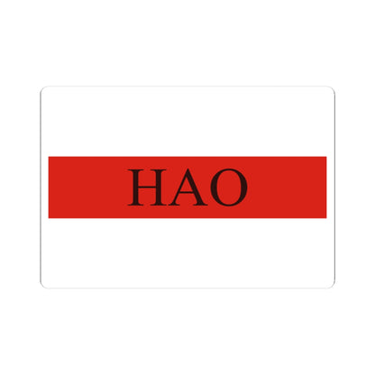 Flag of Hao (France) STICKER Vinyl Kiss-Cut Decal
