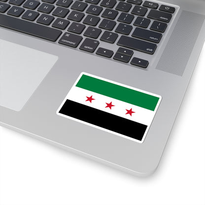 Flag of the Syrian revolution small stars (Syria) STICKER Vinyl Kiss-Cut Decal