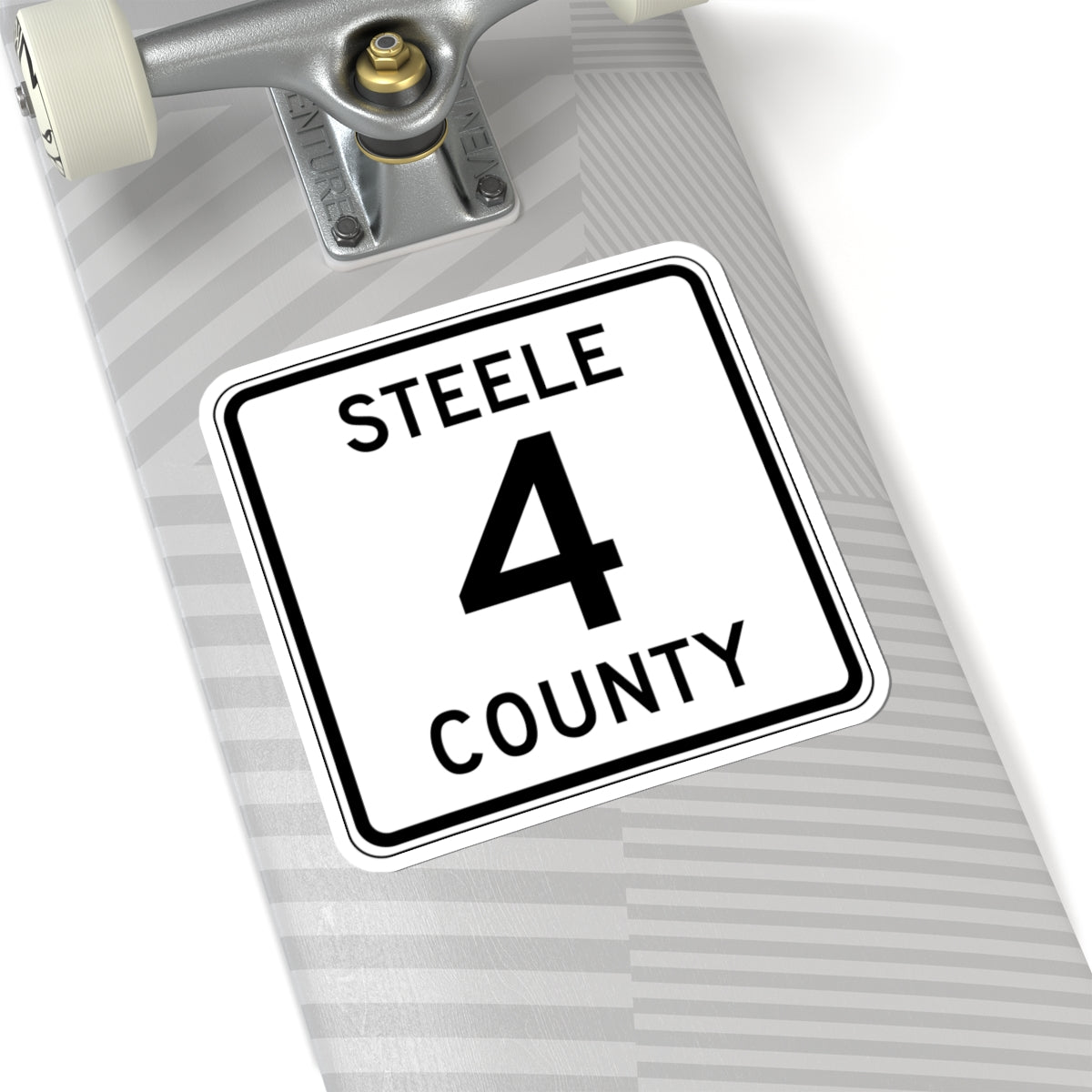 Steele County Route 4 MN (Minnesota) (Road Sign) STICKER Vinyl Kiss-Cut Decal