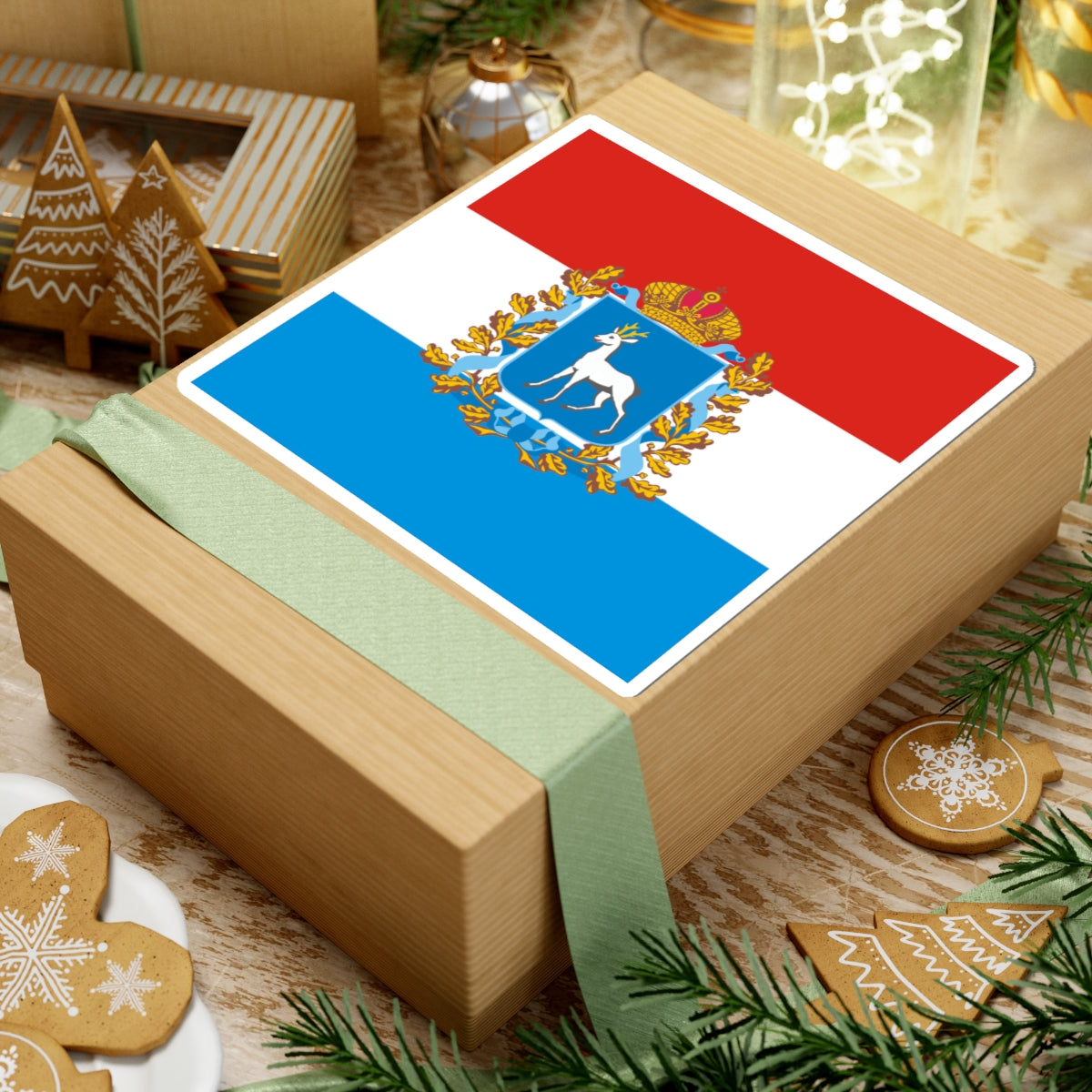 Standard of the Governor of Samara Oblast (Russia) STICKER Vinyl Kiss-Cut Decal