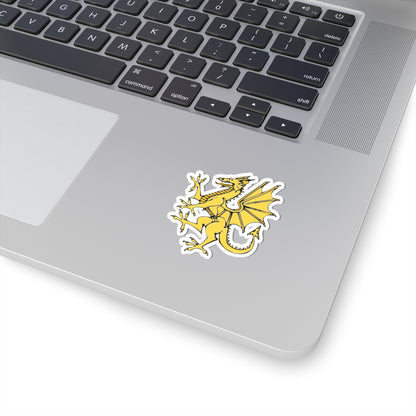 Golden Dragon War Flag of Wales created 1400 (United Kingdom) STICKER Vinyl Kiss-Cut Decal