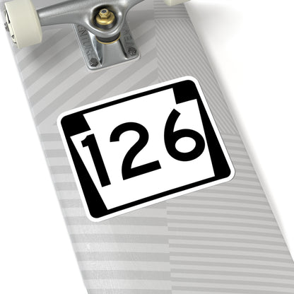 PA-126 (Pennsylvania) (Road Sign) STICKER Vinyl Kiss-Cut Decal