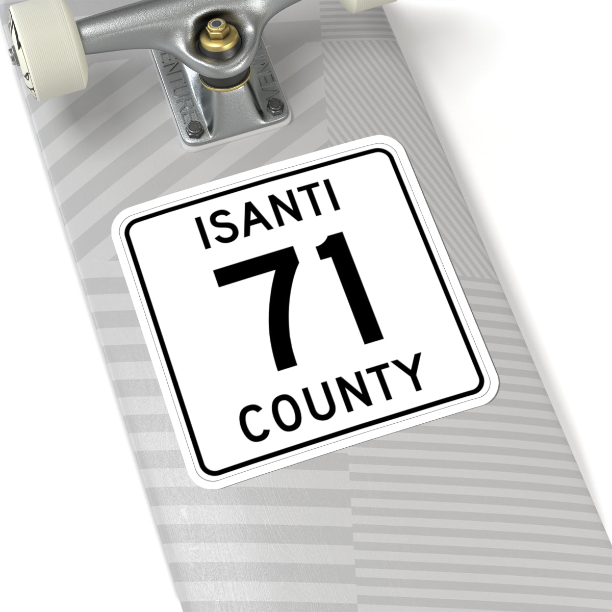 Isanti County 71 MN (Minnesota) (Road Sign) STICKER Vinyl Kiss-Cut Decal