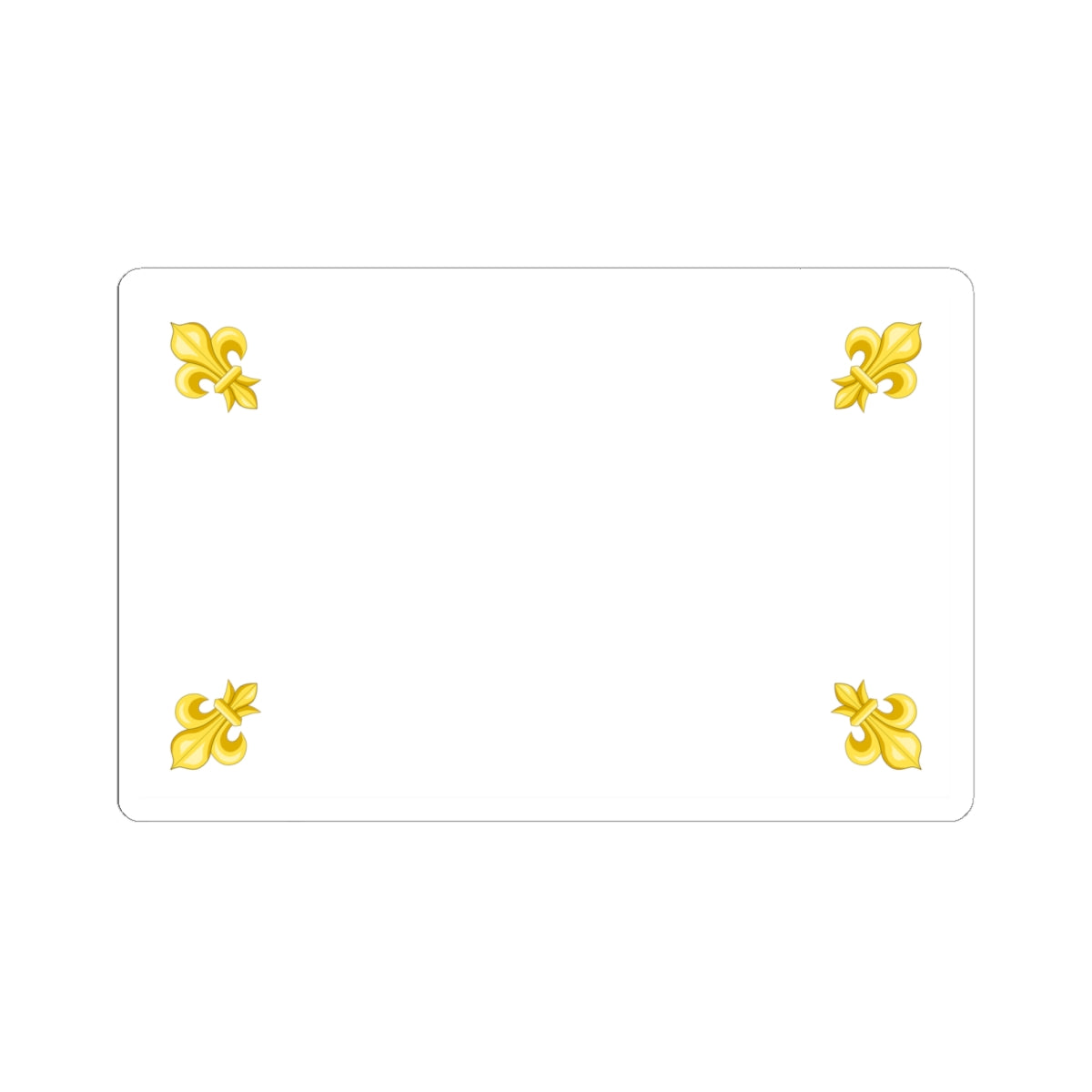 Drapeau blanc du Royaume de France 1825 (France) STICKER Vinyl Kiss-Cut Decal