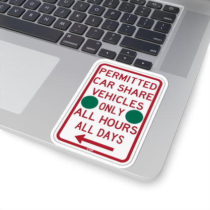 PBOT Road sign P4500L-G (Oregon) (Road Sign) STICKER Vinyl Kiss-Cut Decal