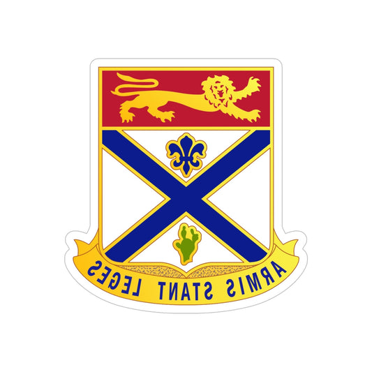 169th Infantry Regiment (U.S. Army) REVERSE PRINT Transparent STICKER-6" × 6"-The Sticker Space