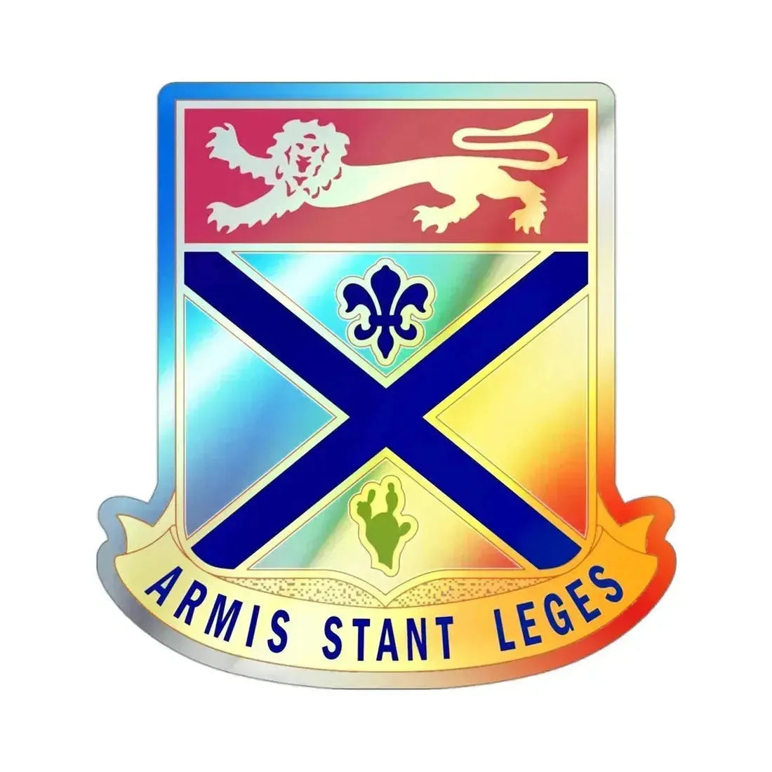 169th Infantry Regiment (U.S. Army) Holographic STICKER Die-Cut Vinyl Decal 3 Inch Holographic - The Sticker Space