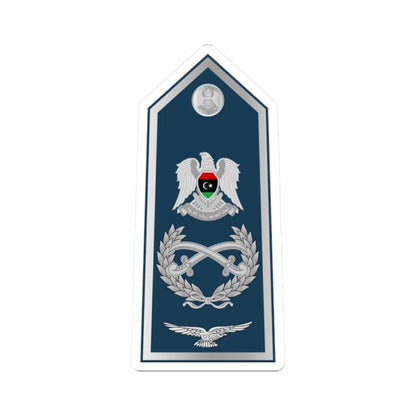 16.Libyan Air Force AM (Libya) (Military Rank) STICKER Vinyl Kiss-Cut Decal 2 Inch White - The Sticker Space