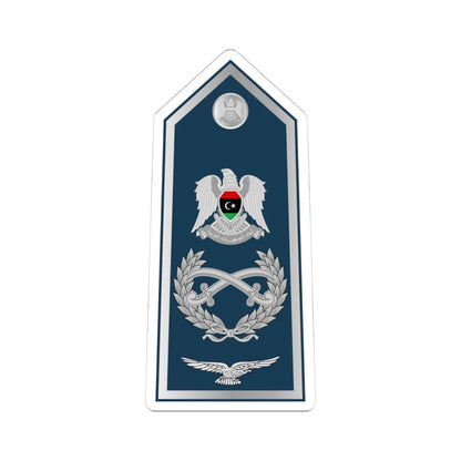 16.Libyan Air Force AM (Libya) (Military Rank) STICKER Vinyl Kiss-Cut Decal 4 Inch White - The Sticker Space