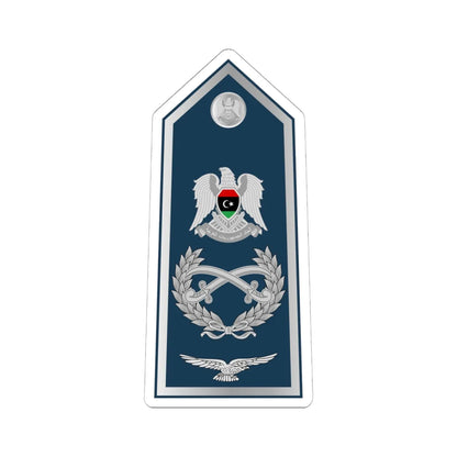 16.Libyan Air Force AM (Libya) (Military Rank) STICKER Vinyl Kiss-Cut Decal 6 Inch White - The Sticker Space