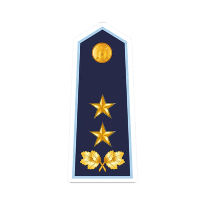 16.LVAF MG (Latvia) (Military Rank) STICKER Vinyl Kiss-Cut Decal 2 Inch White - The Sticker Space