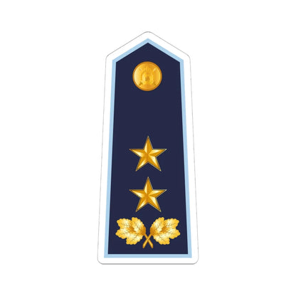 16.LVAF MG (Latvia) (Military Rank) STICKER Vinyl Kiss-Cut Decal 6 Inch White - The Sticker Space