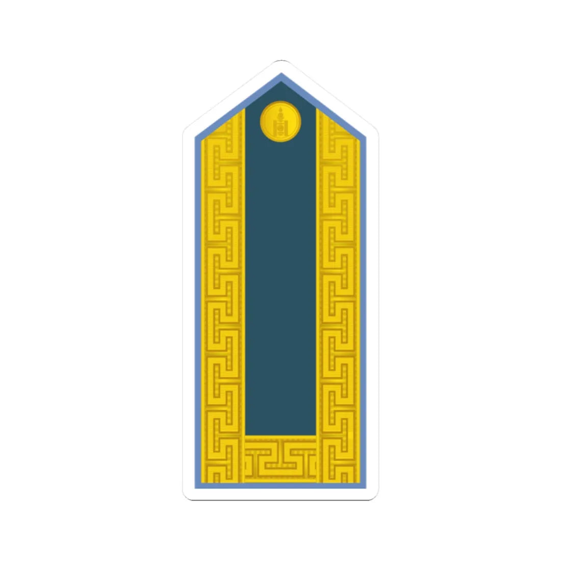 16.Mongolian Air Force LG (Mongolia) (Military Rank) STICKER Vinyl Kiss-Cut Decal 2 Inch White - The Sticker Space