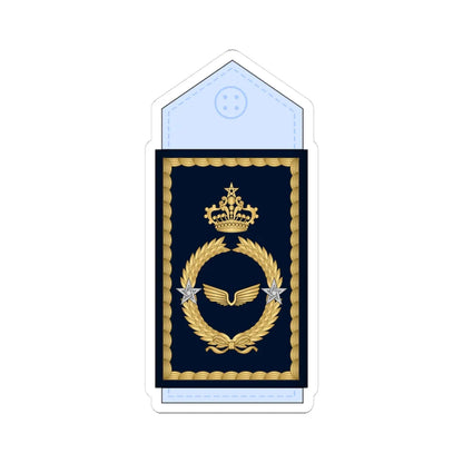 16.Moroccan Air Force BG (Morocco) (Military Rank) STICKER Vinyl Kiss-Cut Decal 3 Inch White - The Sticker Space