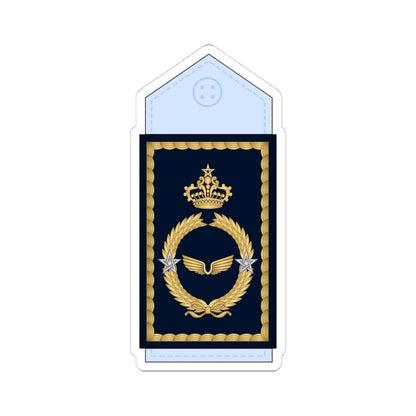 16.Moroccan Air Force BG (Morocco) (Military Rank) STICKER Vinyl Kiss-Cut Decal 4 Inch White - The Sticker Space
