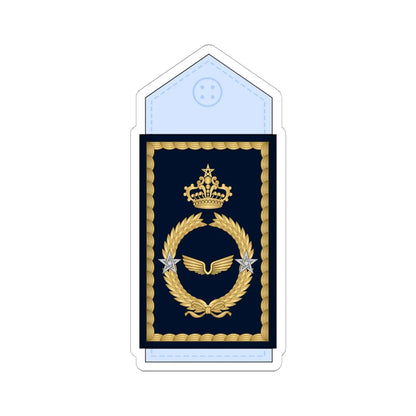 16.Moroccan Air Force BG (Morocco) (Military Rank) STICKER Vinyl Kiss-Cut Decal 6 Inch White - The Sticker Space