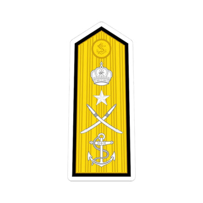 16.RNO VADM Sleeve (Oman) (Military Rank) STICKER Vinyl Kiss-Cut Decal 3 Inch White - The Sticker Space