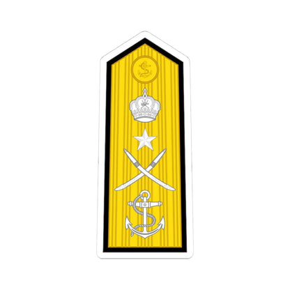 16.RNO VADM Sleeve (Oman) (Military Rank) STICKER Vinyl Kiss-Cut Decal 4 Inch White - The Sticker Space