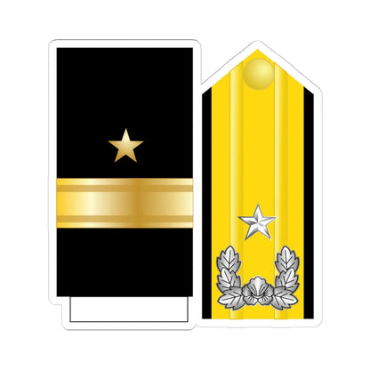 16.SKN CDRE (Korea) (Military Rank) STICKER Vinyl Kiss-Cut Decal 6 Inch White - The Sticker Space
