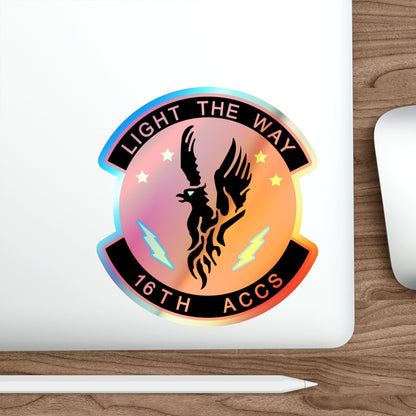 16TH ACCS (U.S. Air Force) Holographic STICKER Die-Cut Vinyl Decal-The Sticker Space