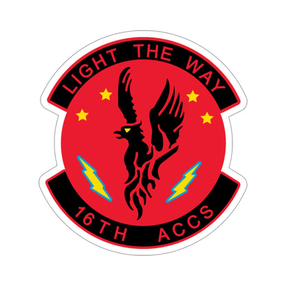 16TH ACCS (U.S. Air Force) STICKER Vinyl Die-Cut Decal-5 Inch-The Sticker Space