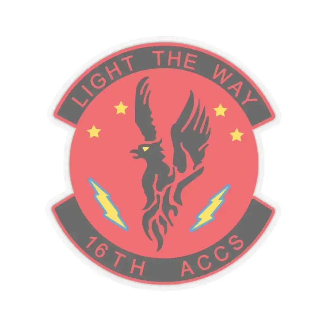 16TH ACCS (U.S. Air Force) STICKER Vinyl Kiss-Cut Decal 2 Inch Transparent - The Sticker Space